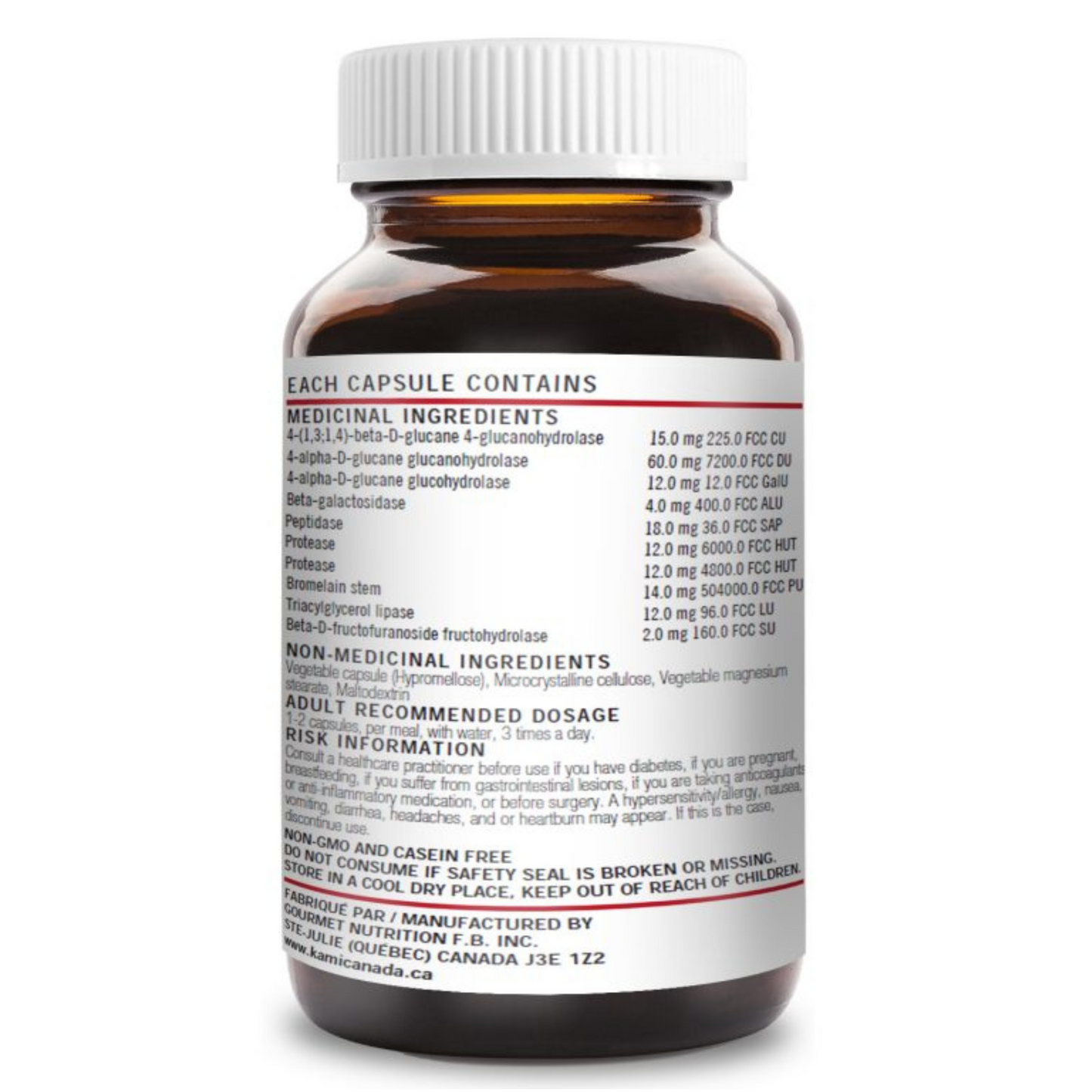 Kamizym + | Digestion, bloating & intestinal gas | 120 capsules