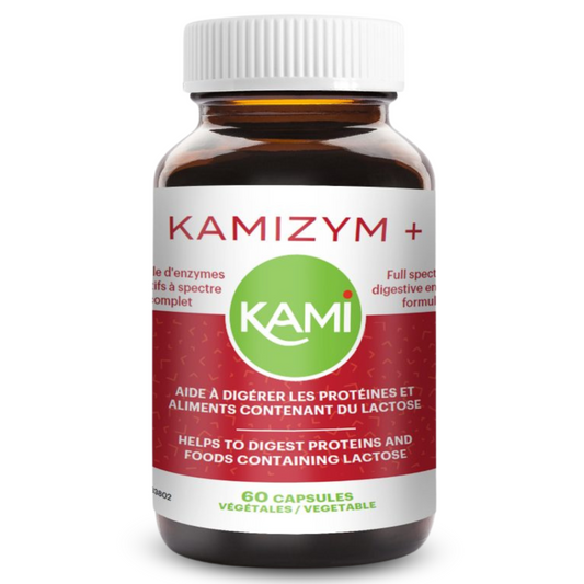 KAMIZYM + | Digestion, ballonnements & gaz intestinaux | 60 capsules