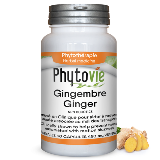 Gingembre | Mal des transports | 90 capsules
