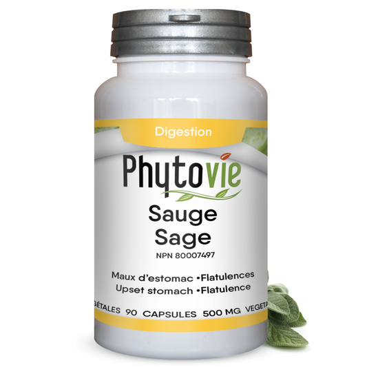 Sage | Upset stomach & Flatulence | 90 capsules
