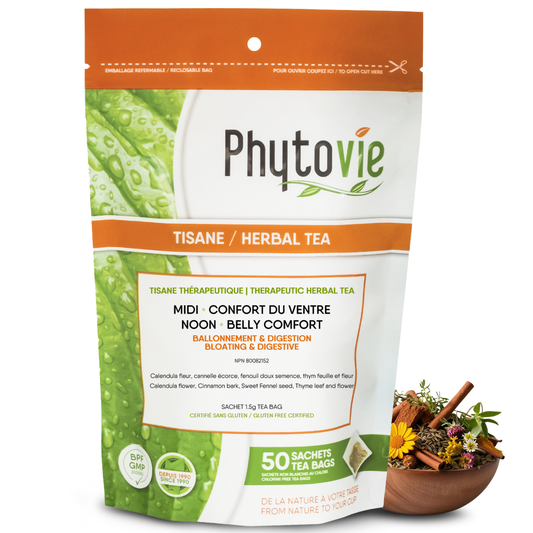 Midi - Confort du ventre | Ballonnement & digestion | 50 Sachets