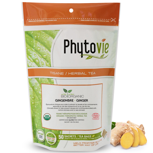 Gingembre BIO | Mal des transports | 50 Sachets