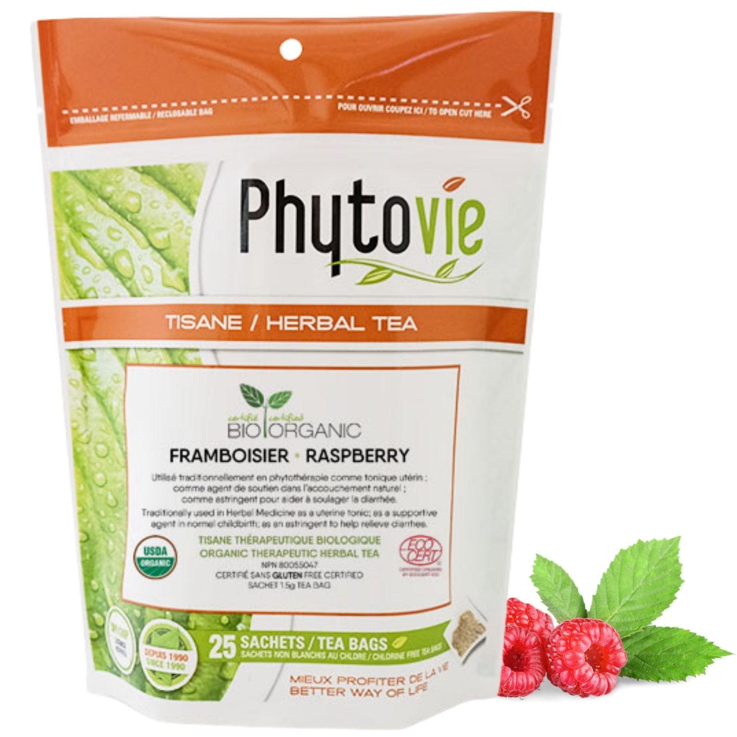 Organic Raspberry | Uterine Tonic | 25 Sachets