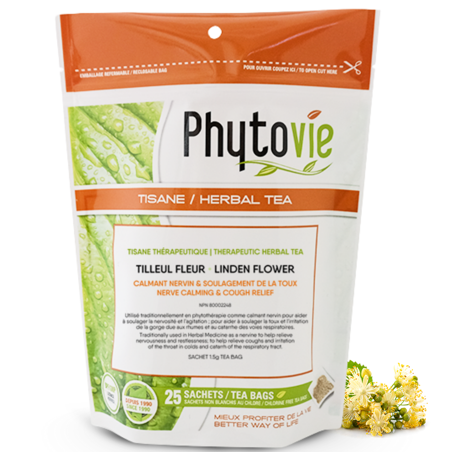 Linden Flower | Nerve Soother & Cough Relief | 25 Sachets