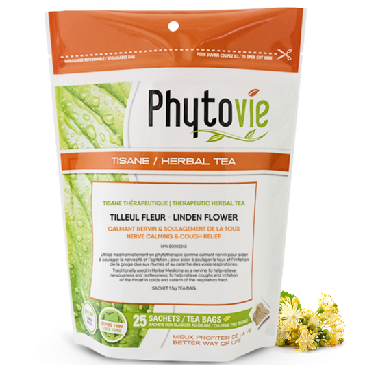 Tilleul fleur | Calmant nervin & soulagement de la toux | 25 Sachets