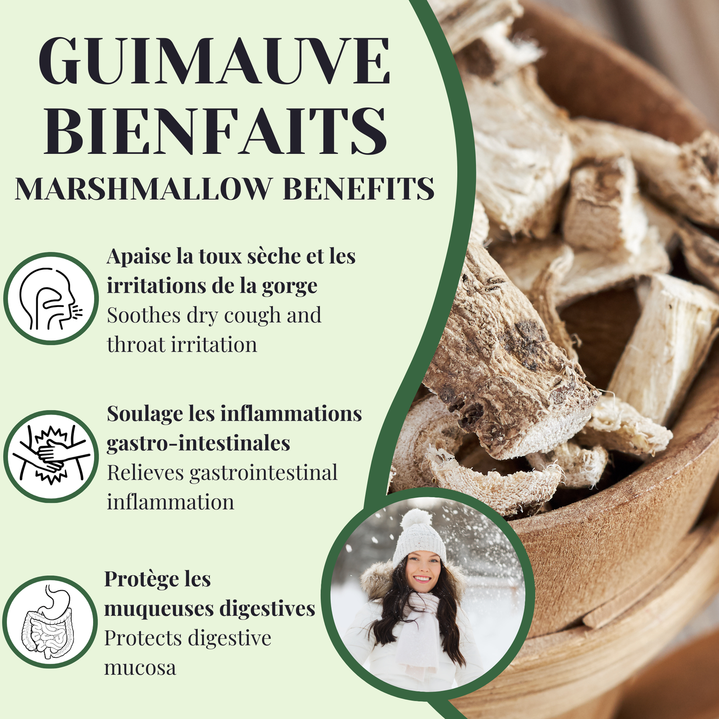 Guimauve | Émollient | 100 grammes