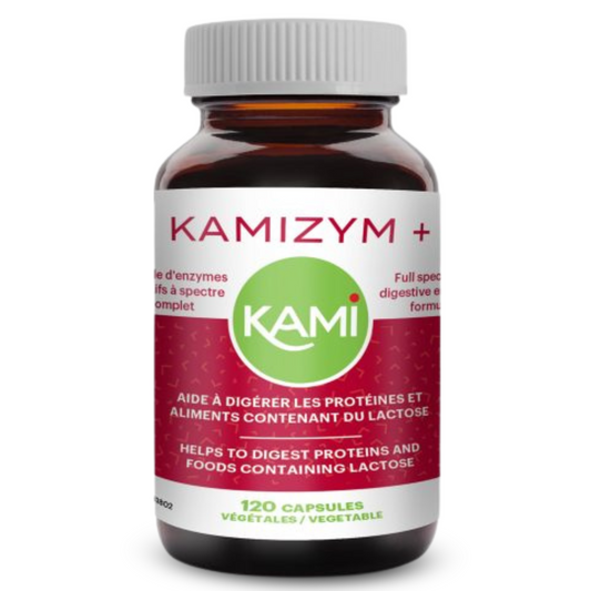 Kamizym + | Digestion, ballonnements & gaz intestinaux | 120 capsules