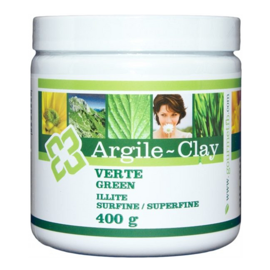 Argile verte moulue fine illite | 400 grammes