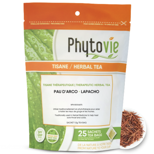 Pau d’arco | Maux de gorge & rhume | 25 Sachets