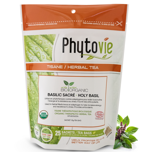 Basilic sacré BIO | Énergie & résistance au stress | 25 sachets