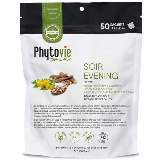 Soir - Détox | Élimine les toxines & augmente l’écoulement de la bile | 50 Sachets