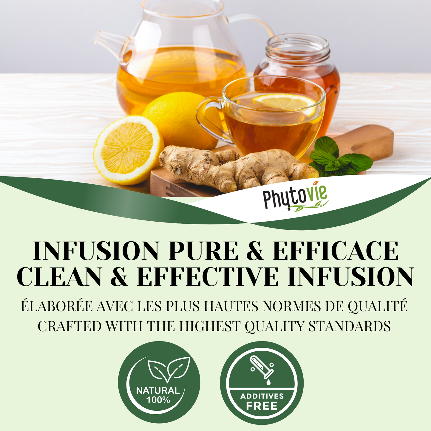 Thé vert citron gingembre | 25 Sachets