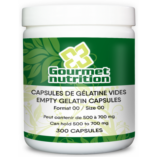Capsules de gélatine 00 | 300 capsules