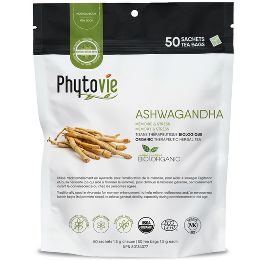 Ashwagandha BIO | Mémoire & stress | 50 sachets