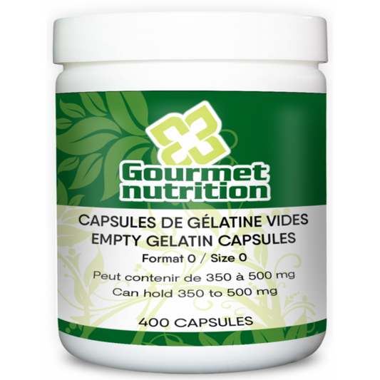 Capsules de gélatine 0 | 400 capsules