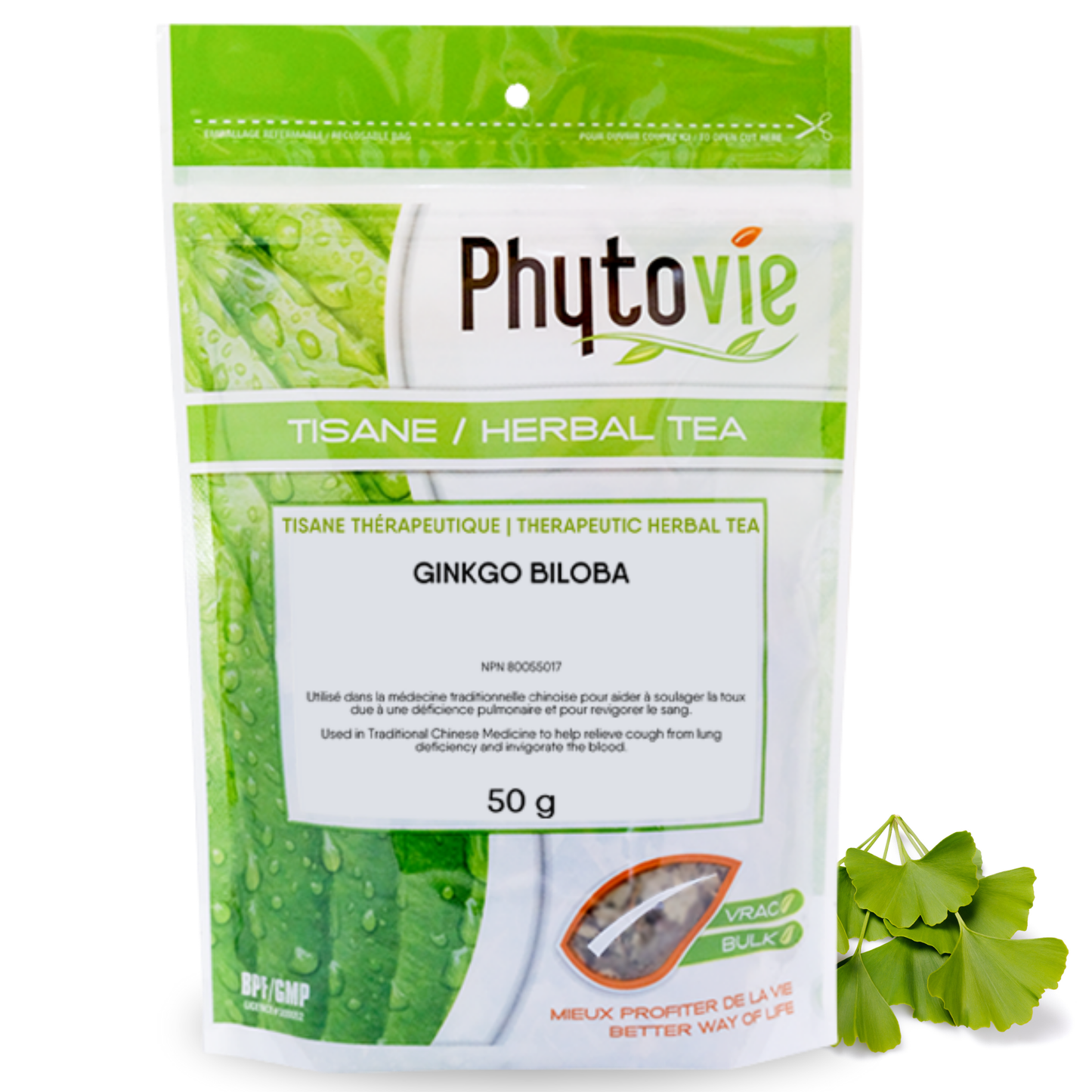 Ginkgo biloba | Toux & vitalité | 50 grammes
