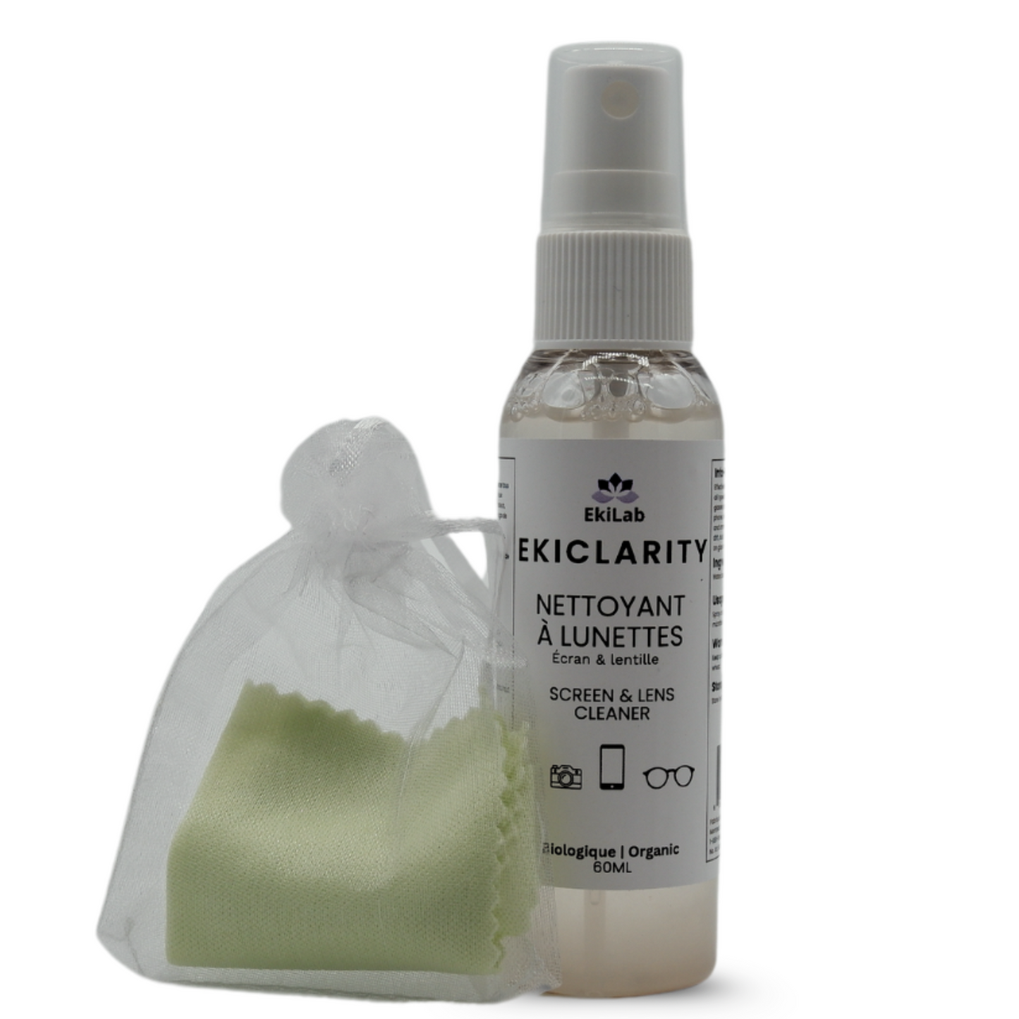 Ekiclarity | Nettoyant à lunettes | 60 ml