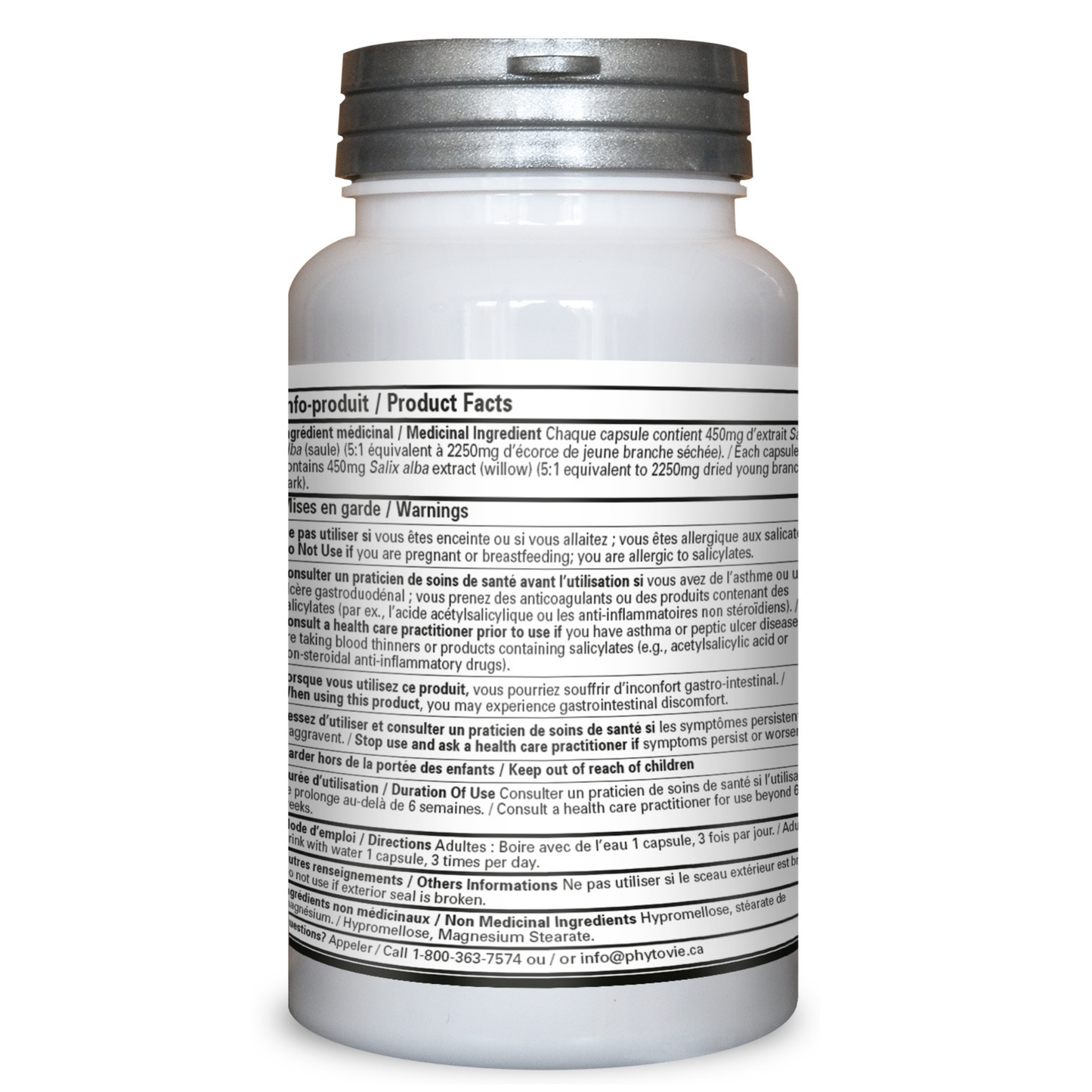 Saule | Maux de tête| Douleurs articulaires | 60 capsules