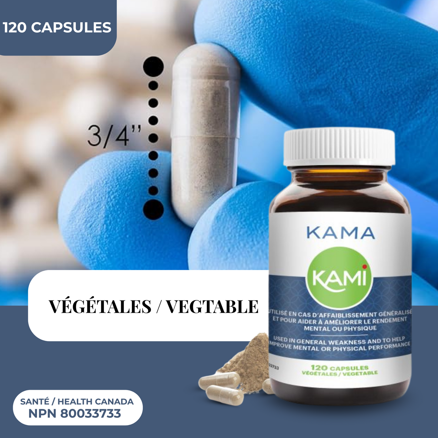 KAMA | Stress & Concentration | 120 capsules