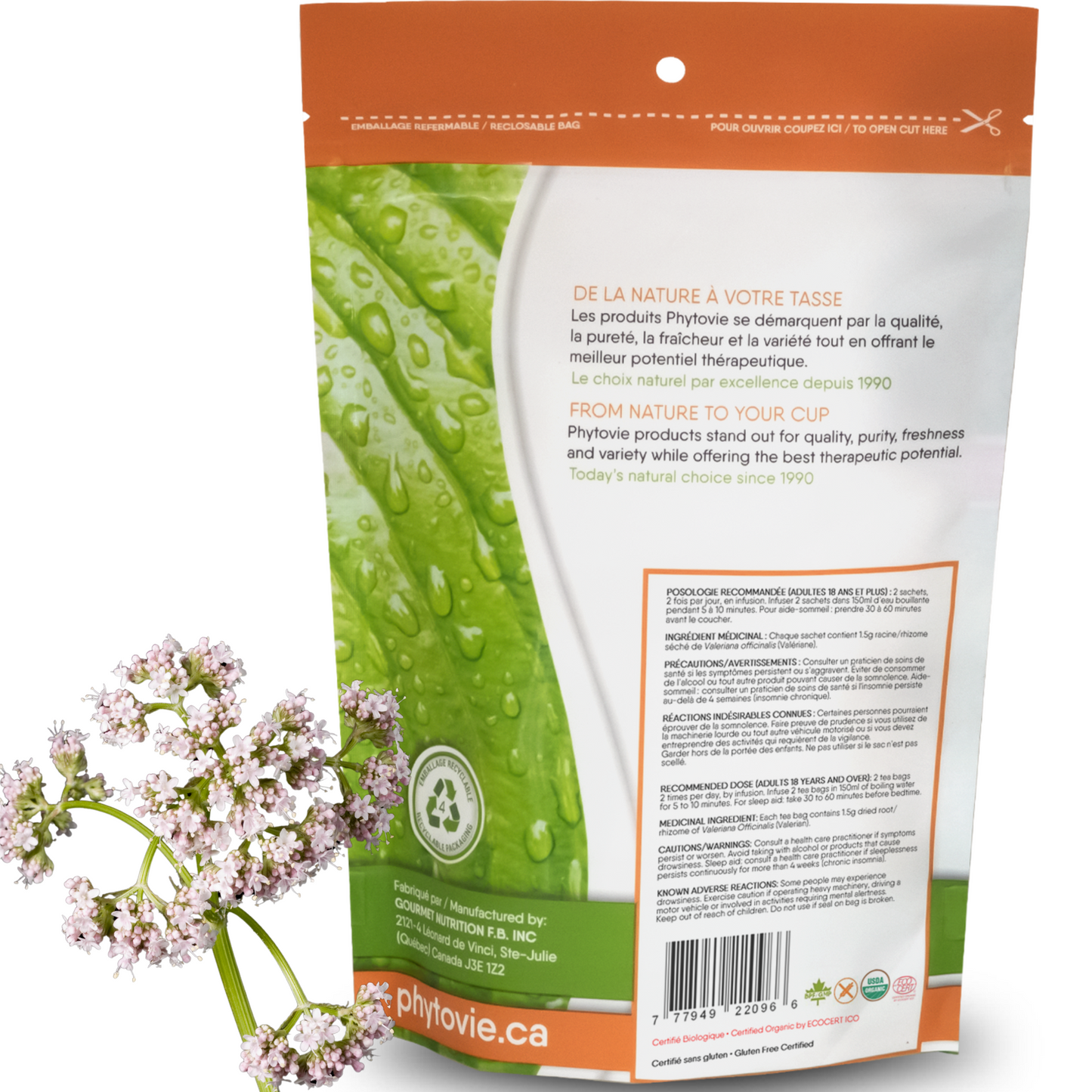 Organic Valerian | Mild sedative | 25 sachets