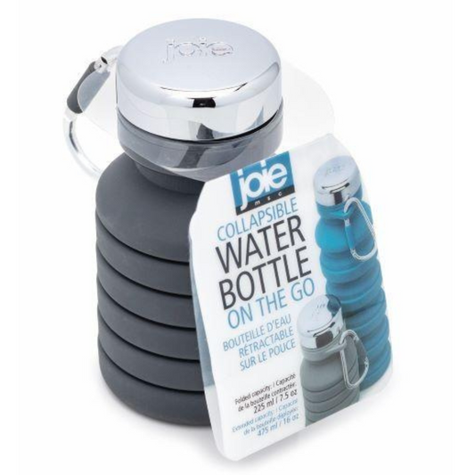 Bouteille d’eau rétractable grise