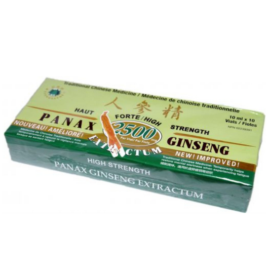 Panax ginseng | 10 fioles de 10cc
