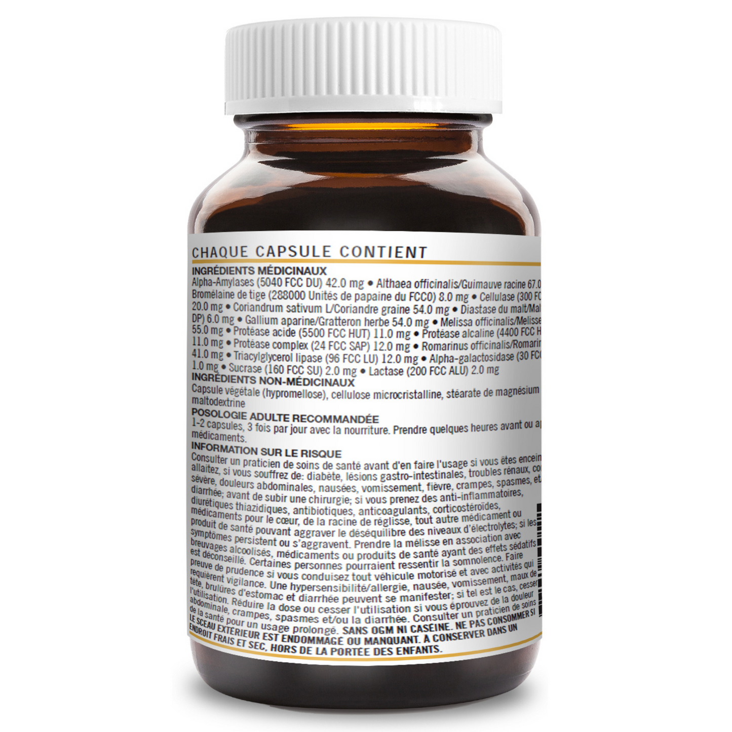 KAMIZYM-D |Soutien digestif après repas| 60 Capsules