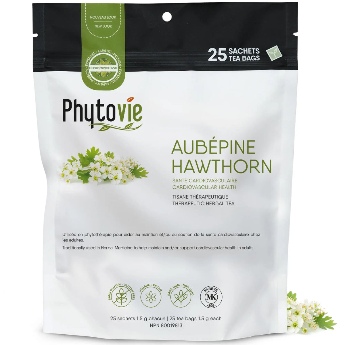 Aubépine | Santé cardiovasculaire | 25 Sachets
