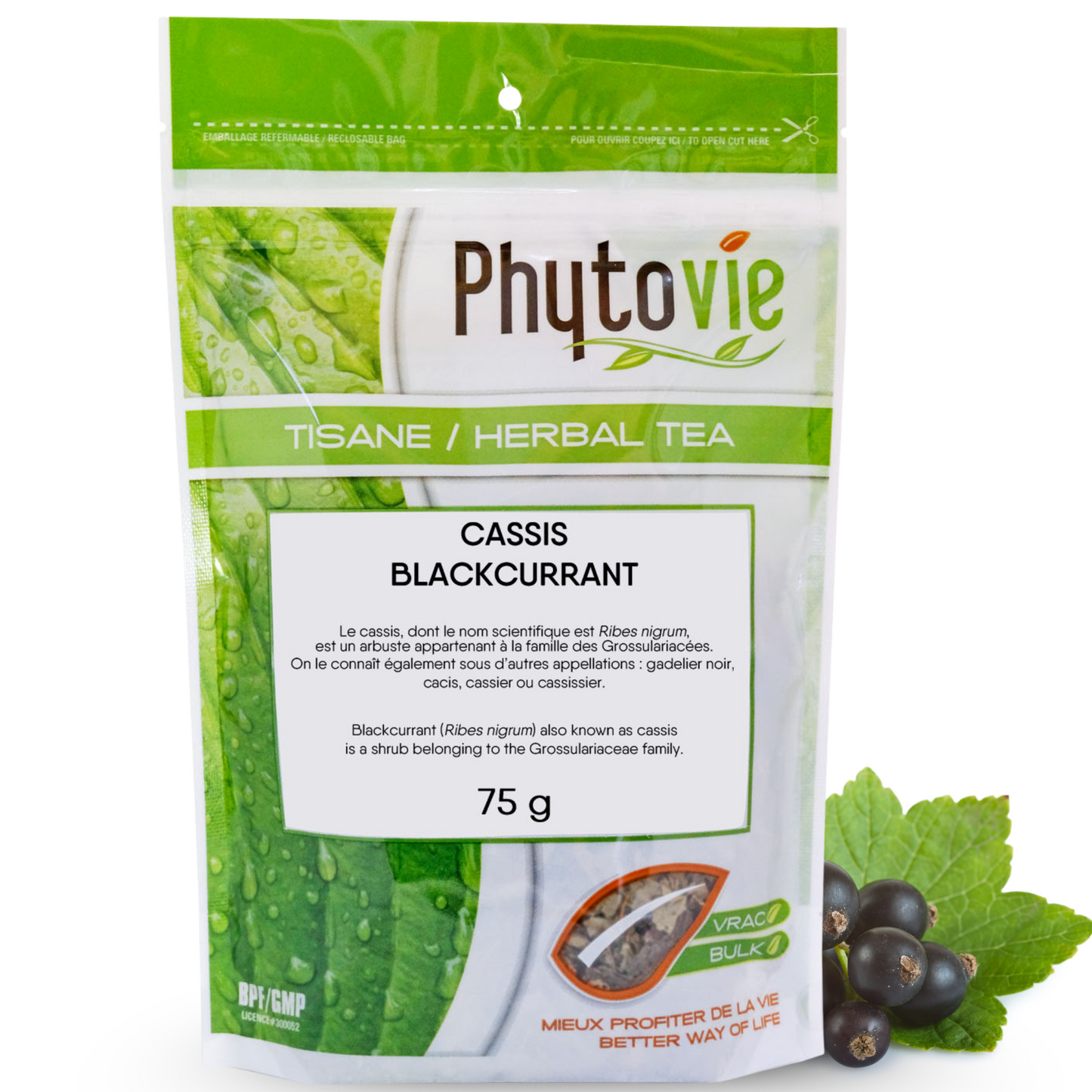Cassis feuille | 75 grammes