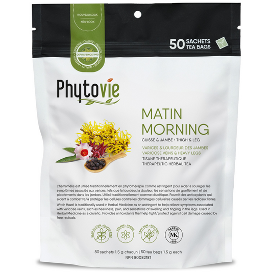 Matin - Cuisse & jambe | Varices & lourdeur des jambes | 50 Sachets