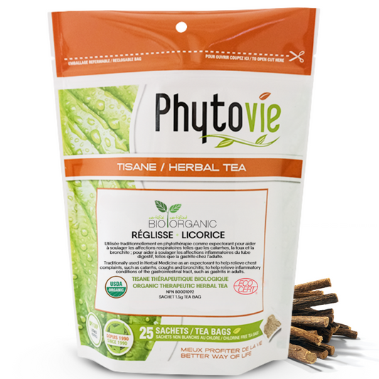 Réglisse BIO | Expectorant | 25 Sachets