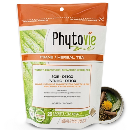 Soir - Détox | Élimine les toxines & augmente l’écoulement de la bile | 25 Sachets