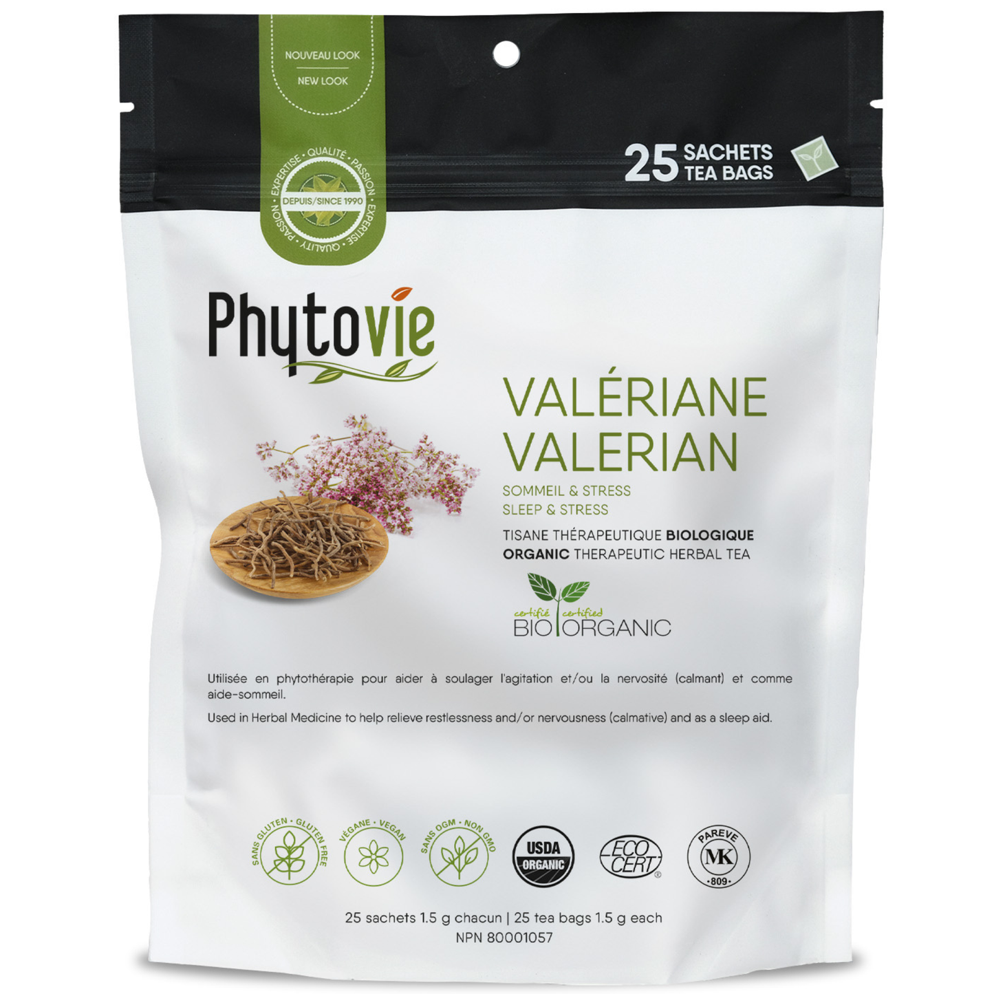 Organic Valerian | Mild sedative | 25 sachets