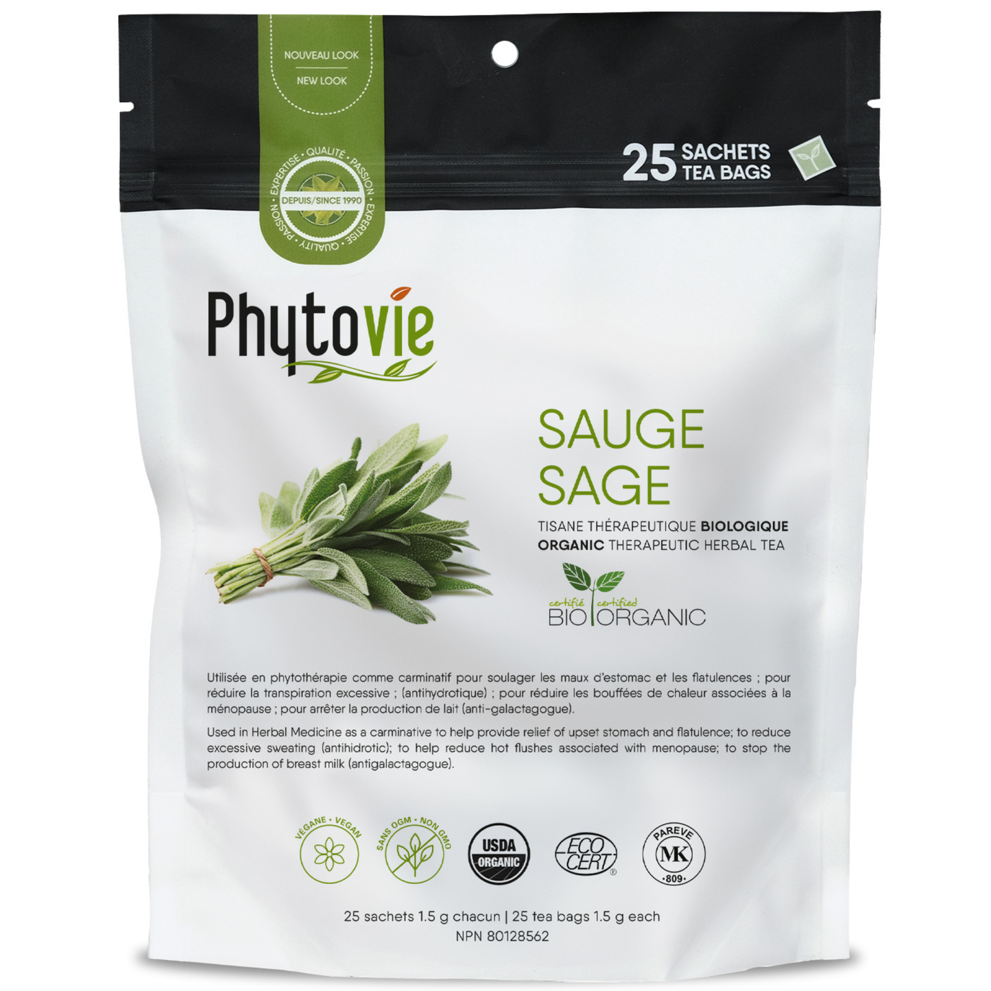 Sauge BIO | Maux d’estomac & flatulences | 25 Sachets