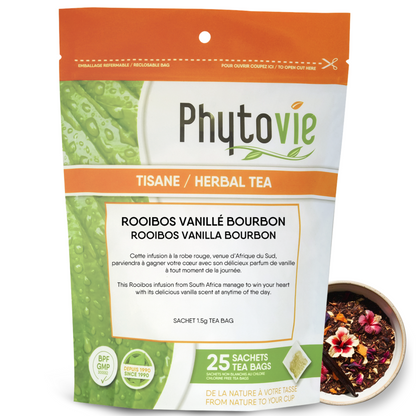 Rooibos Vanillé bourbon et fleurs d’hibiscus | 25 sachets