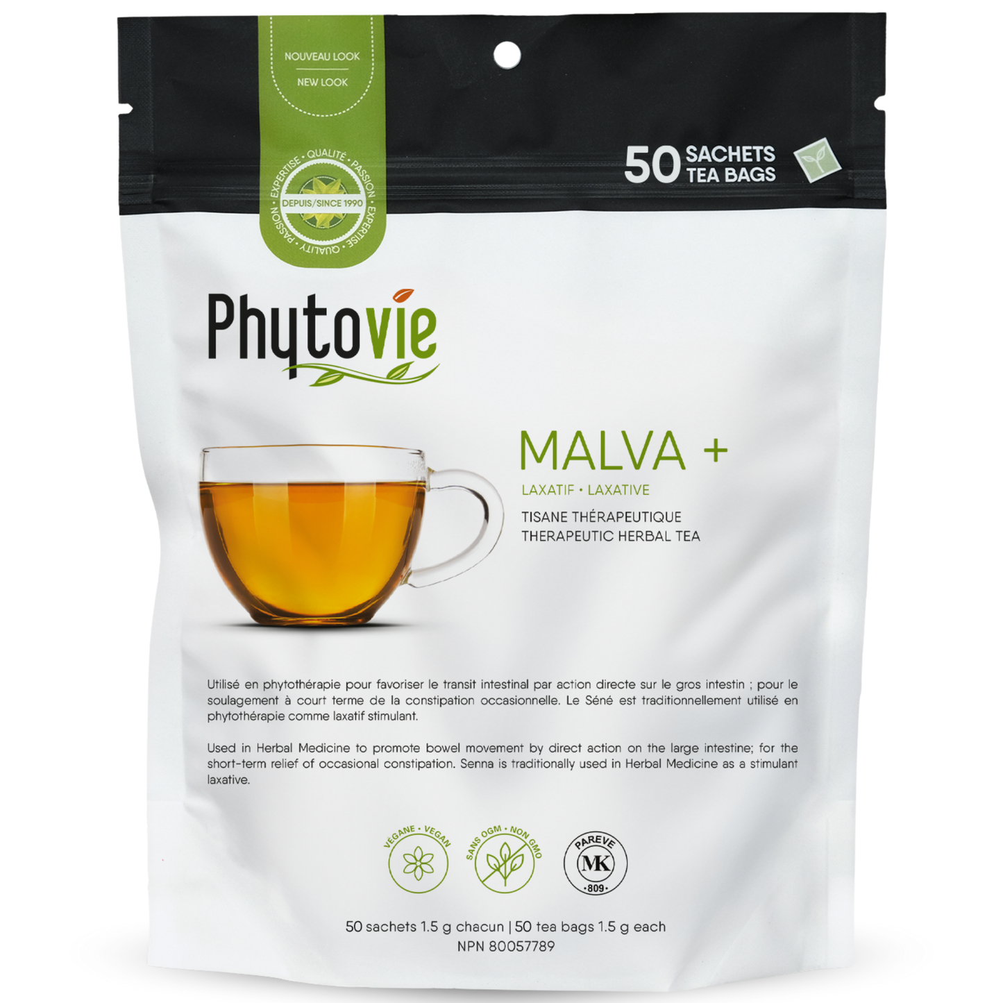 Malva + Séné | Laxatif | 50 Sachets