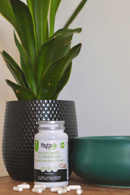 Bisglycinate de magnésium | Os, dents & muscle cardiaque |  60 capsules
