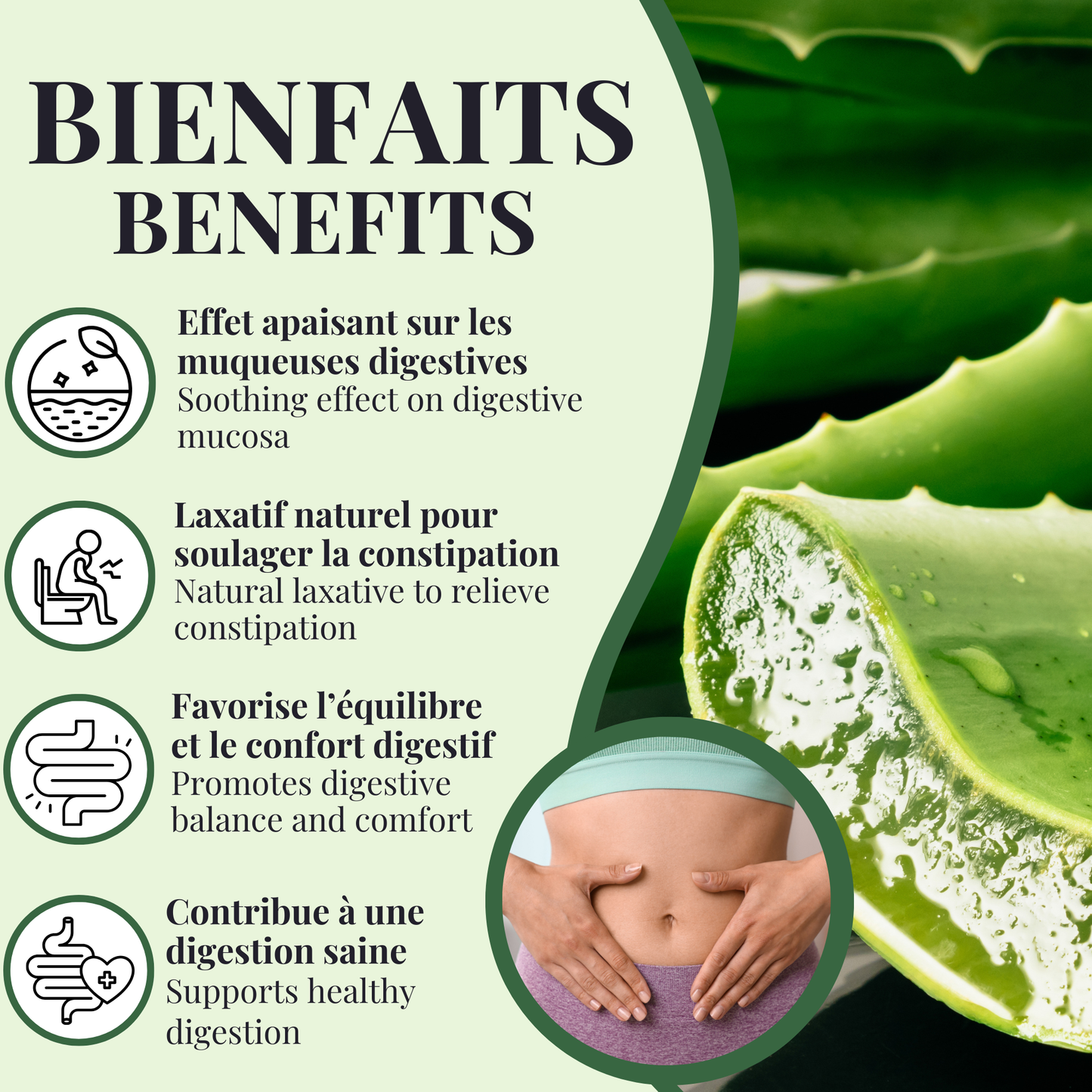 Aloe Vera | Laxatif | | 60 capsules
