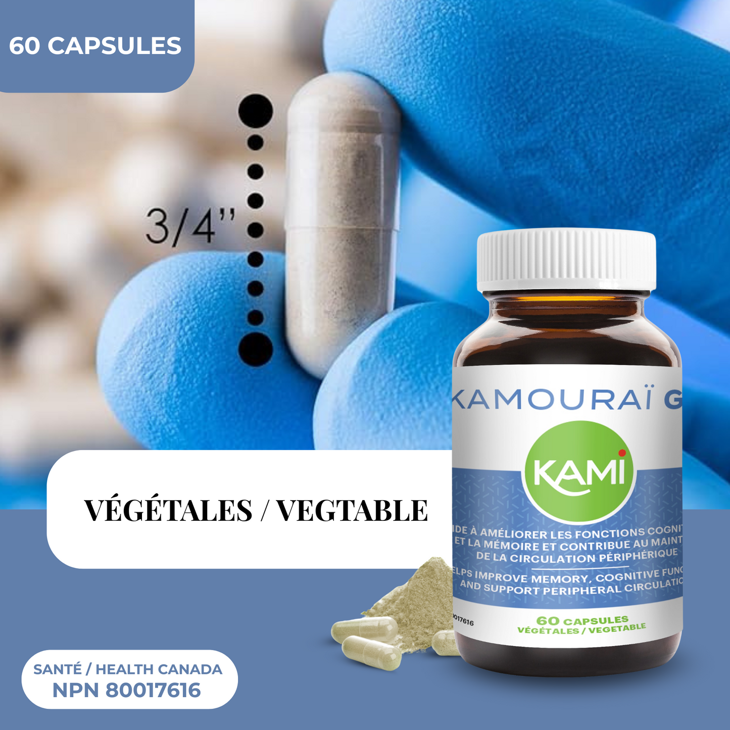 KAMOURAÏ GP  | Mémoire & circulation périphérique | 60 capsules