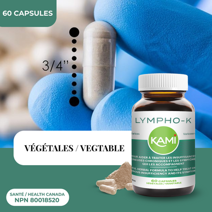 LYMPHO-K  | Insuffisances veineuses chroniques | 60 capsules