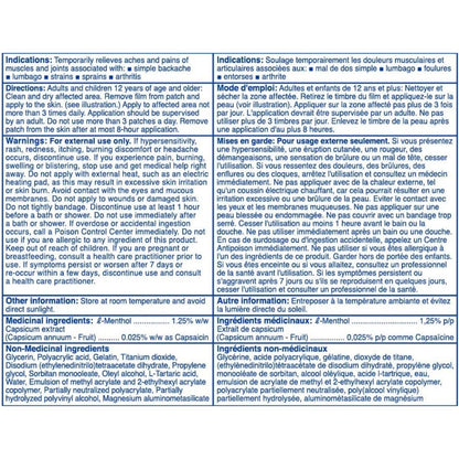 Salonpas® Timbres gel antidouleur effet chauffant (6 timbres)