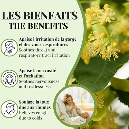 Tilleul fleur | Calmant nervin & soulagement de la toux | 50 Sachets