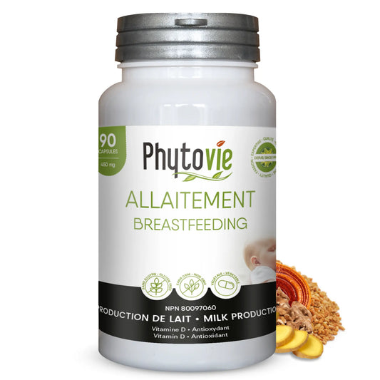 Capsules Allaitement Phytovie 90 capsules, supplément naturel formulé pour aider à soutenir la production de lait maternel
