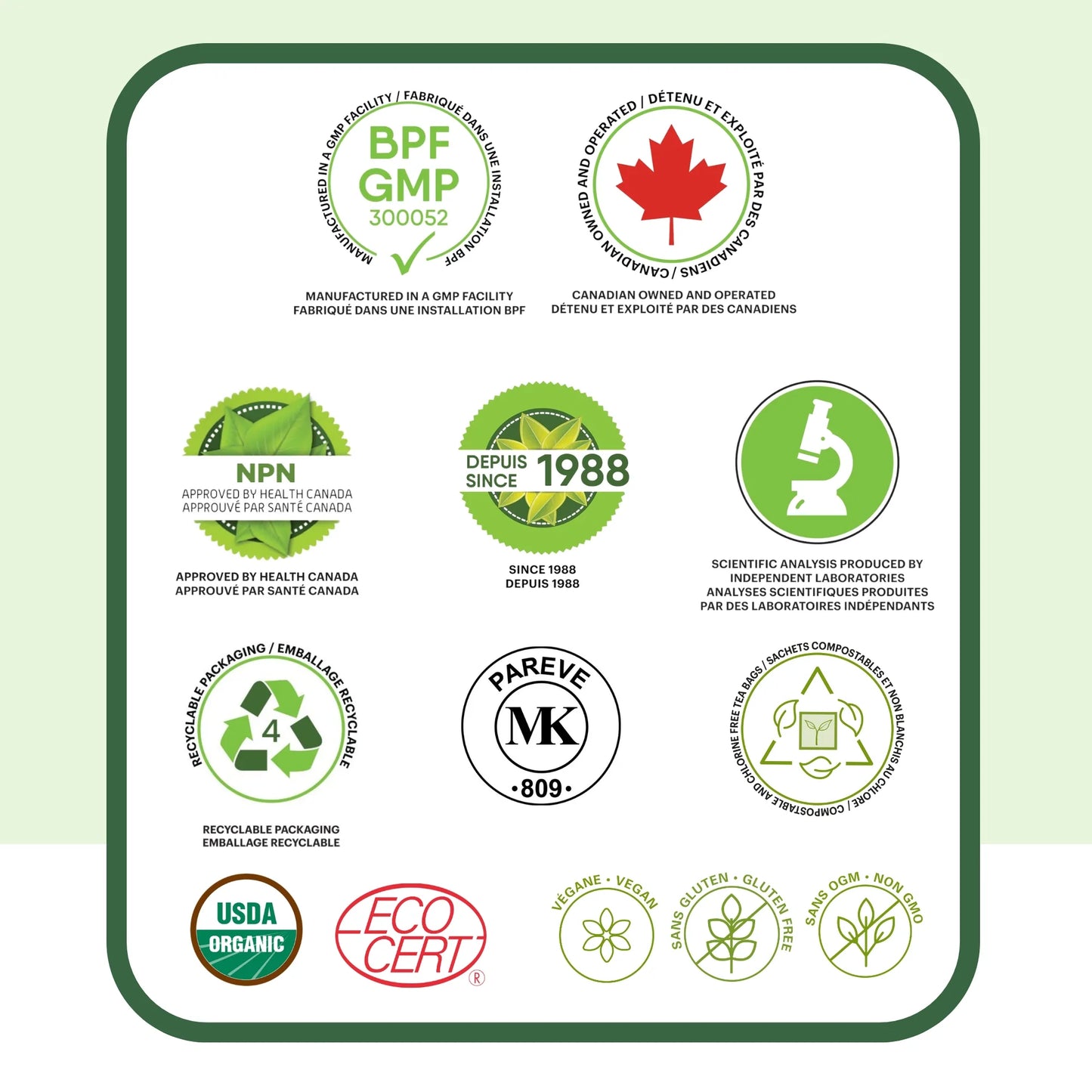 Certifications et standards de qualité de la tisane de séné Phytovie incluant ingrédients biologiques, qualité approuvée et formulation contrôlée
