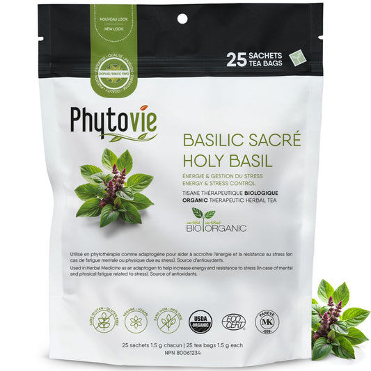 Basilic sacré BIO | Énergie & résistance au stress | 25 sachets