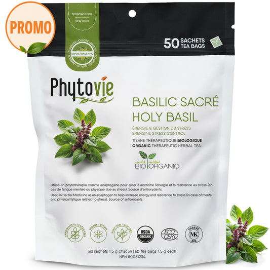 Basilic sacré BIO | Énergie & résistance au stress | 50 sachets