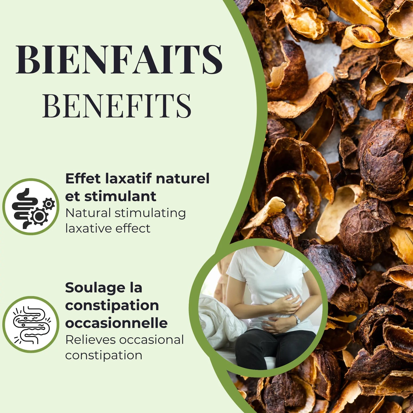 Bienfaits du Cascara sagrada Phytovie, laxatif naturel stimulant qui aide à soulager la constipation occasionnelle