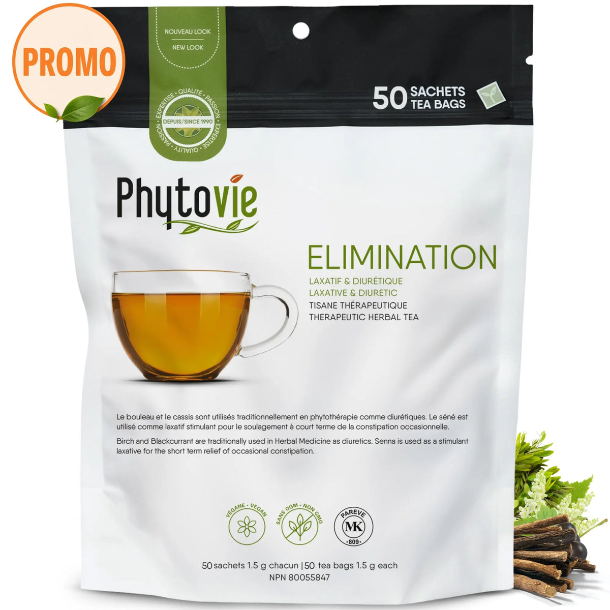 Élimination | Laxatif & diurétique | 50 Sachets
