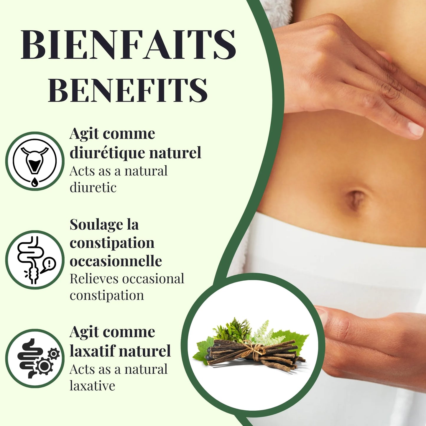 Bienfaits de la tisane Élimination aidant à soulager la constipation, favoriser l’élimination et soutenir la détoxification naturellement