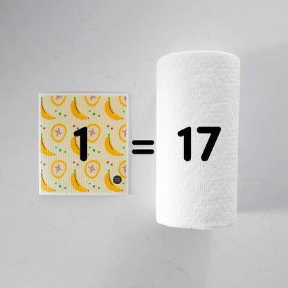 Comparaison essuie-tout réutilisable Maemae équivalent à 17 essuie-tout jetables, écologique, lavable et ultra-absorbant.